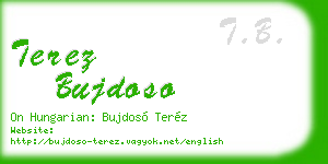 terez bujdoso business card